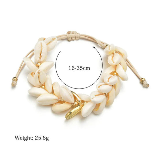 Classic Shell Bracelet Bohemian Style States Fashion Braided Anklet Cross-border Accessories Wholesale 159