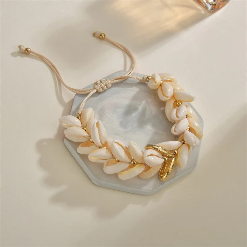 Classic Shell Bracelet Bohemian Style States Fashion Braided Anklet Cross-border Accessories Wholesale 159