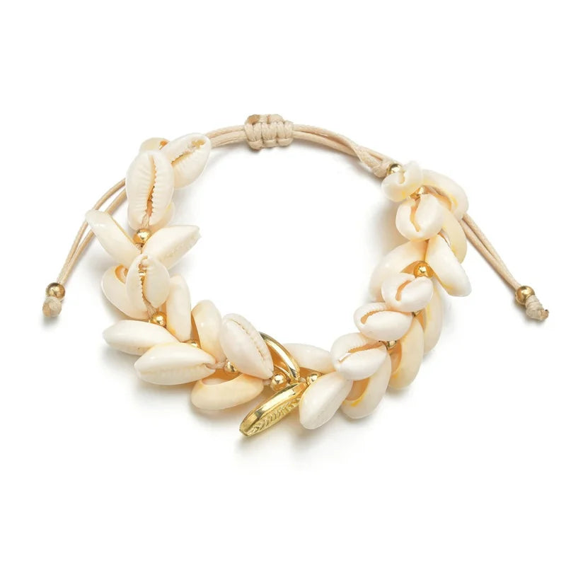 Classic Shell Bracelet Bohemian Style States Fashion Braided Anklet Cross-border Accessories Wholesale 159